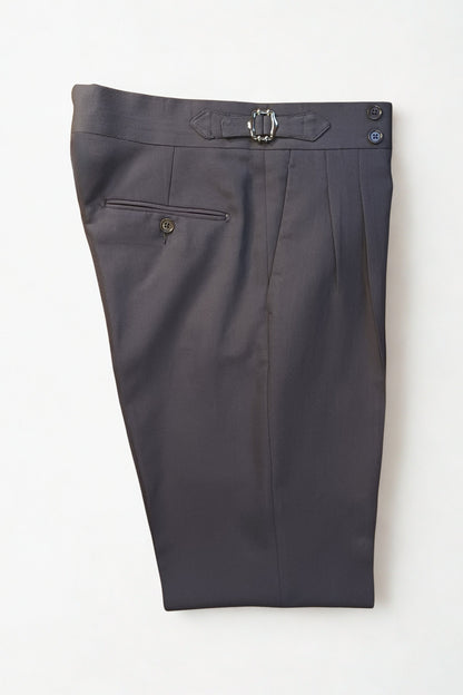 Le New‑York – Pantalon à double pince Bleu Nuit Profond
