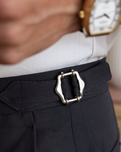 Le Gabardine Nightfall Blue - Pantalon Chino – Fabriqué en Italie