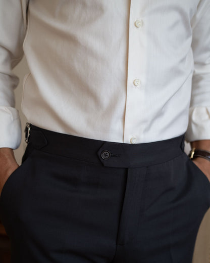 Le Gabardine Nightfall Blue - Pantalon Chino – Fabriqué en Italie