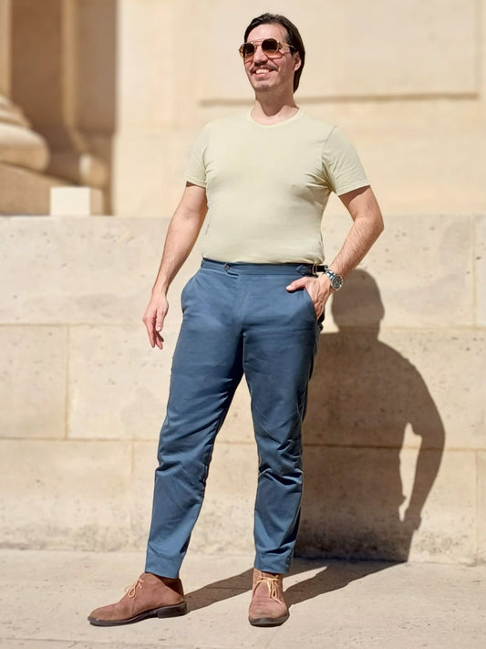 {{product_title}} – {{product_type}} fabriqué en Italie par Gabardines Pantalons